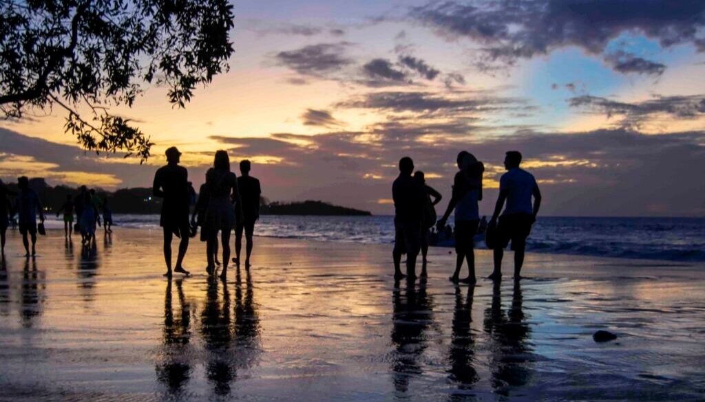 Costa Rica's dry season sunsets in January