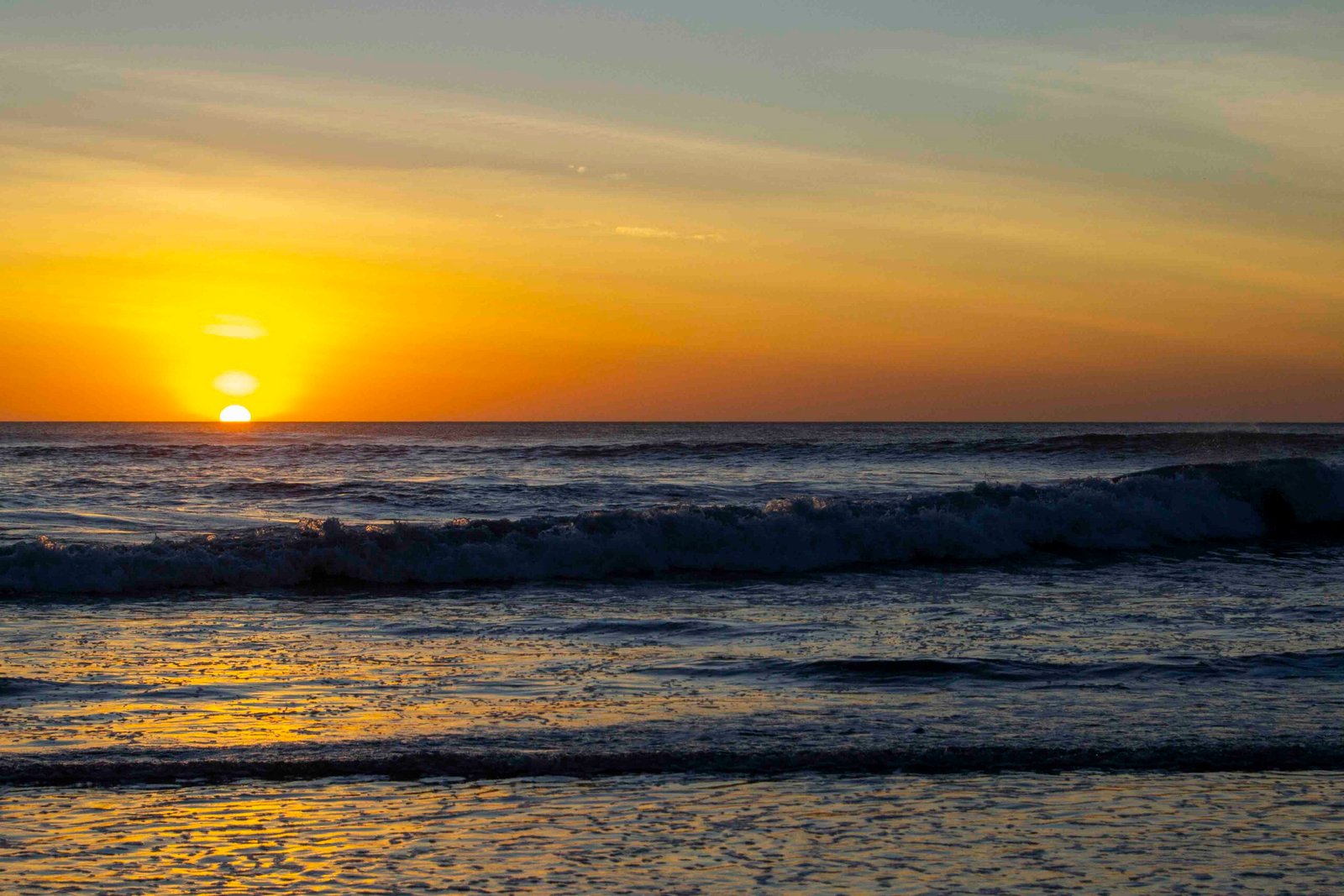 Costa Rica's dry season sunsets in January