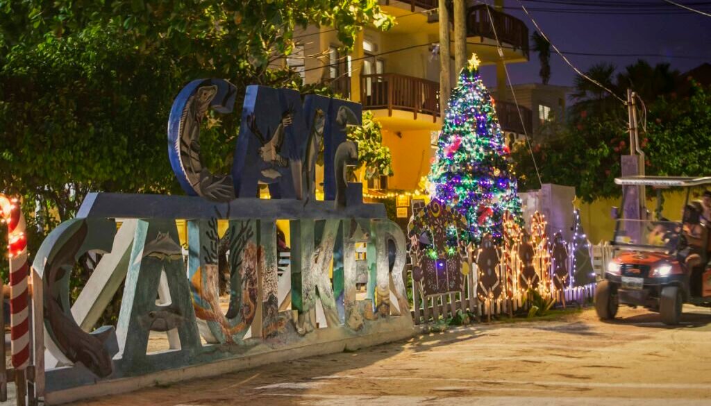 Tropical Christmas in Caye Caulker, Belize