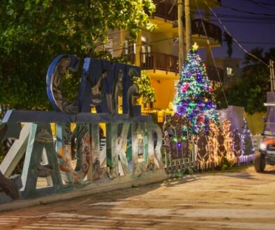 Tropical Christmas in Caye Caulker, Belize