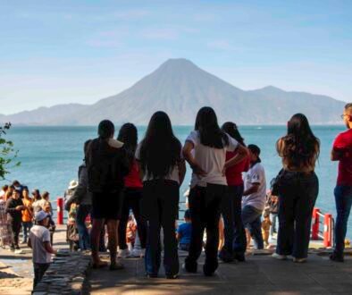 The vibrant lakefront of Panajachel is vibrant and full of energy