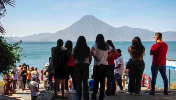 The vibrant lakefront of Panajachel is vibrant and full of energy